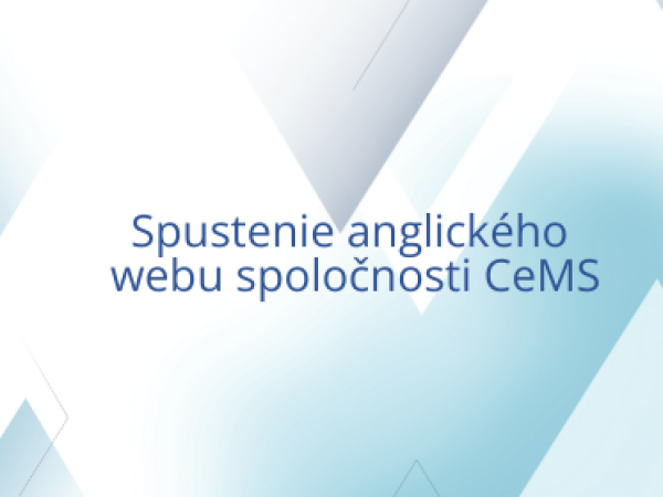 Spustenie anglického webu spoločnosti CeMS